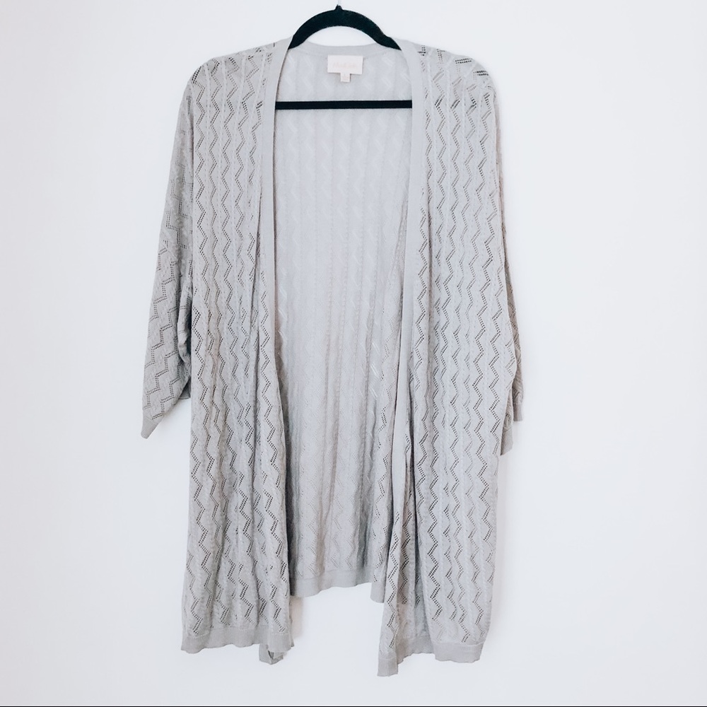 ModCloth Lightweight Grey Cardigan Size Large